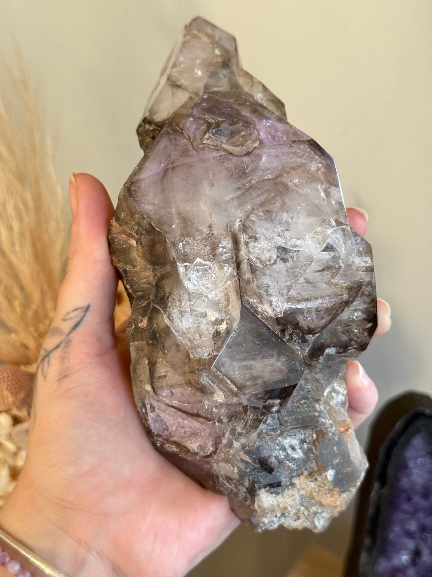Elestial Smoky Amethyst