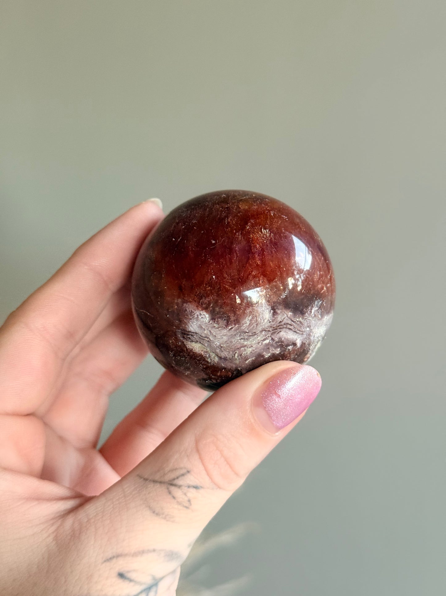 Fluorite Garden Pyrite Sphere