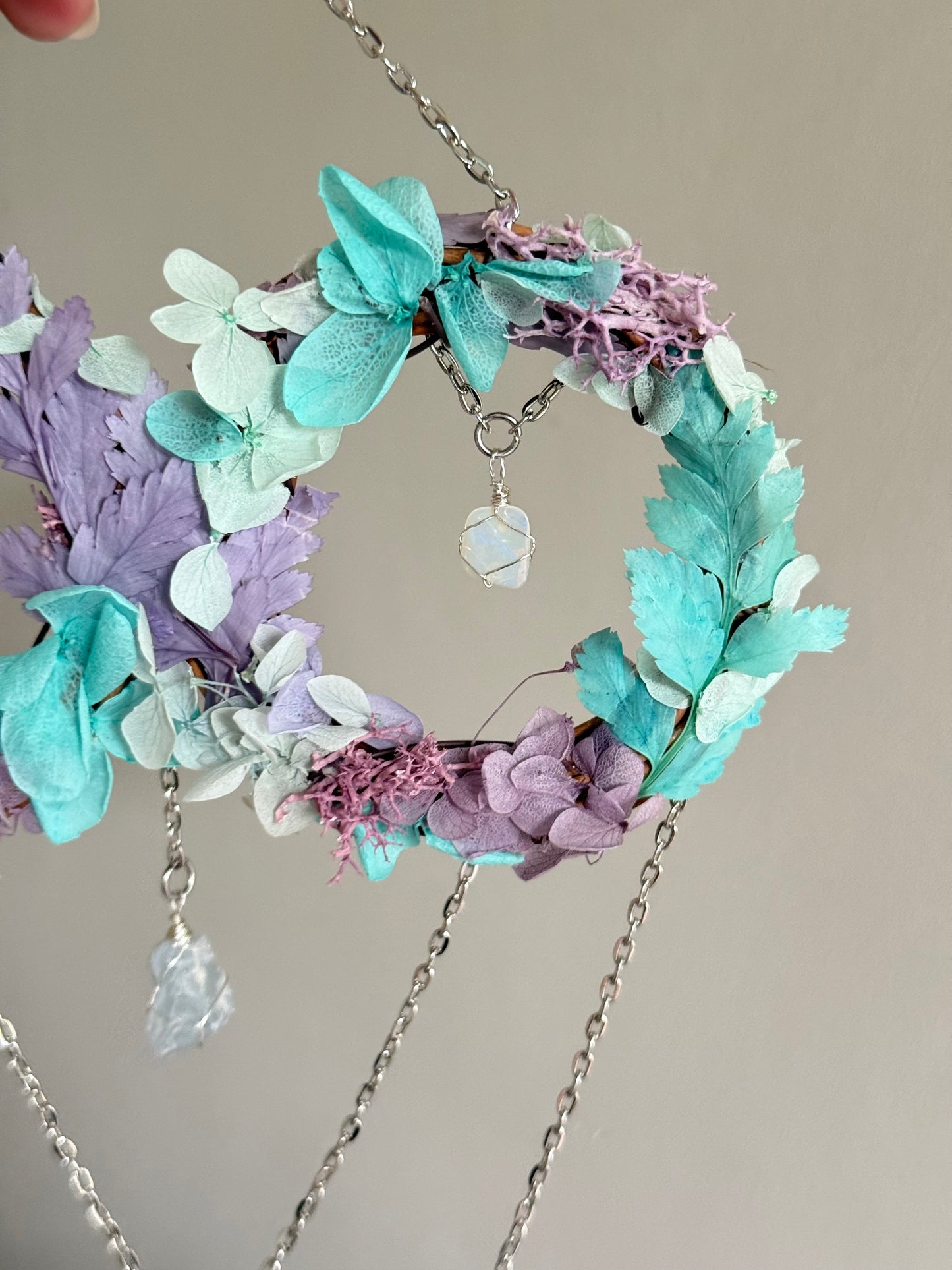 8cm Double Opal Wreath