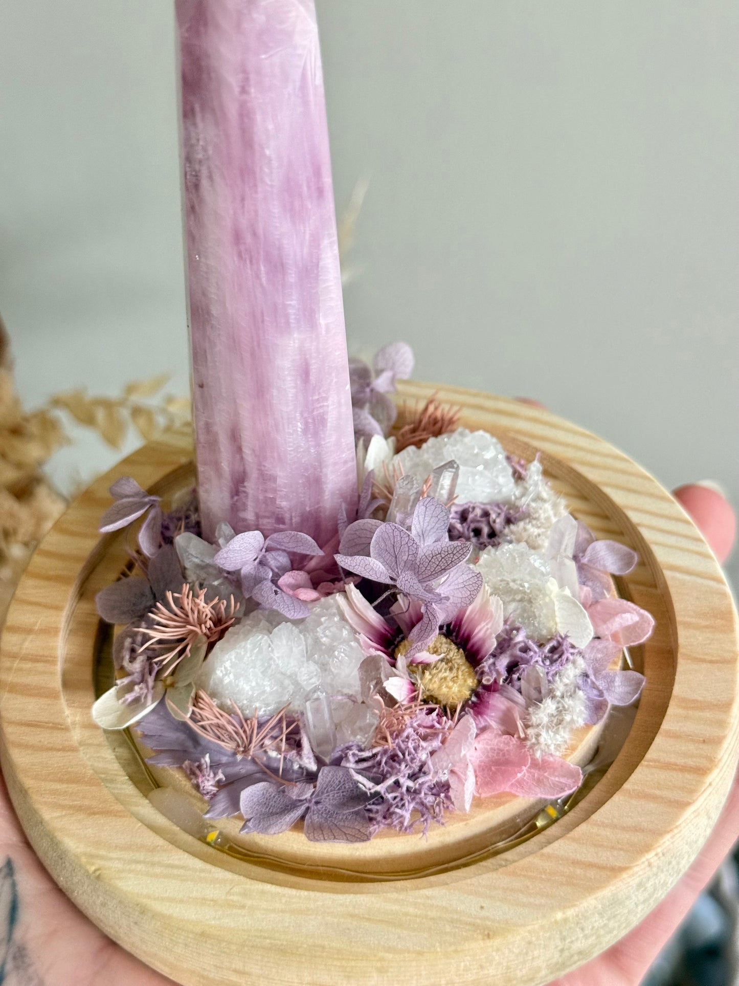 Kunzite Fairy Light Dome