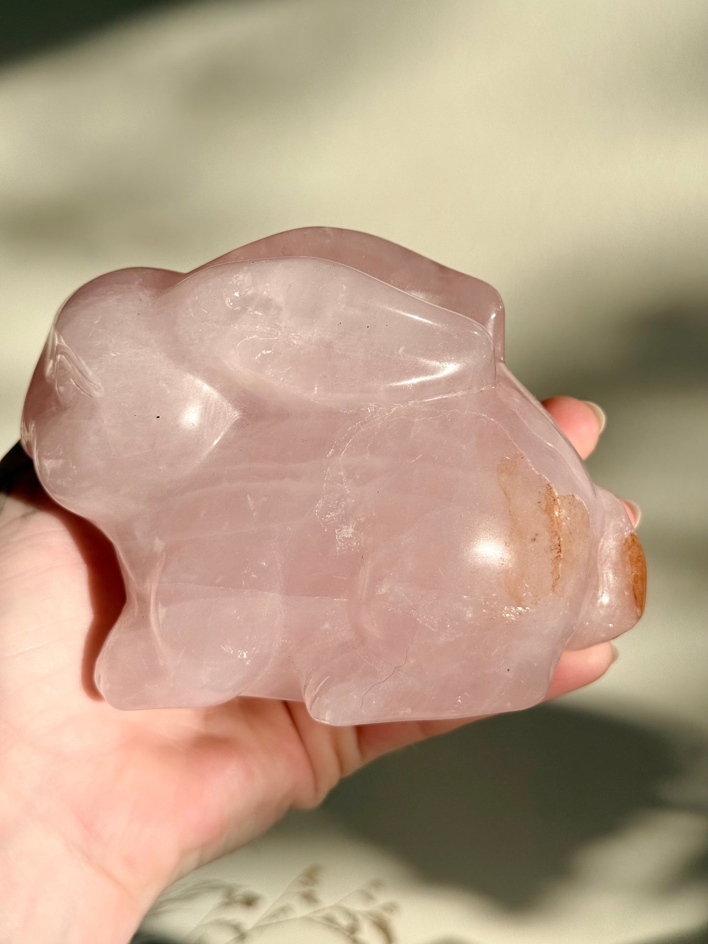 Rose Quartz Bunny Rabbit