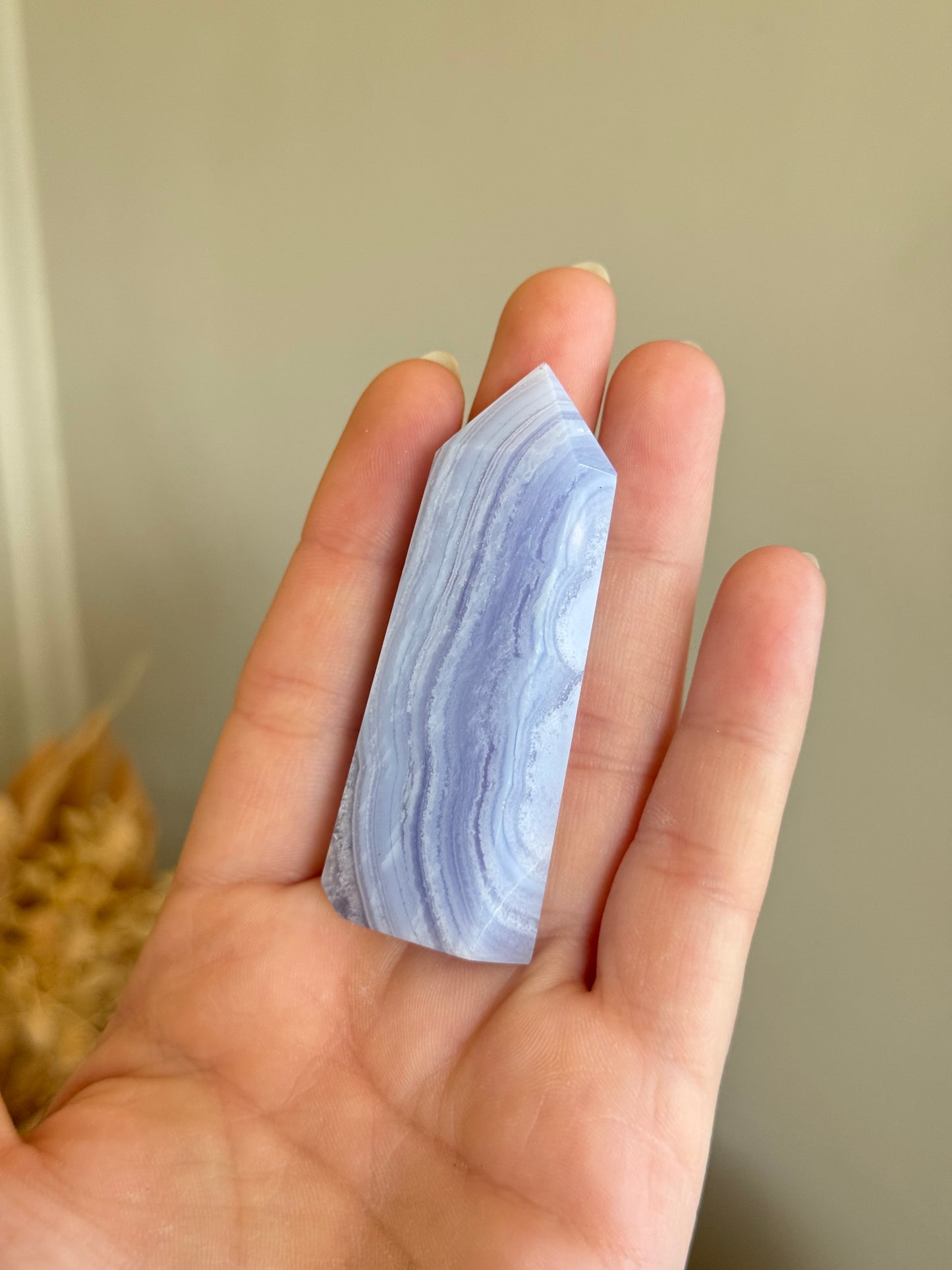Blue Lace Agate Point