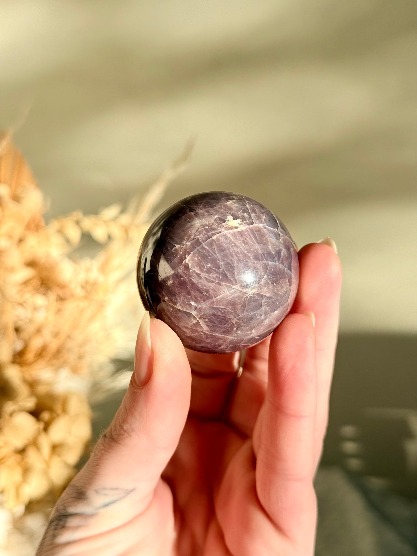 Lavender Rose Quartz Sphere
