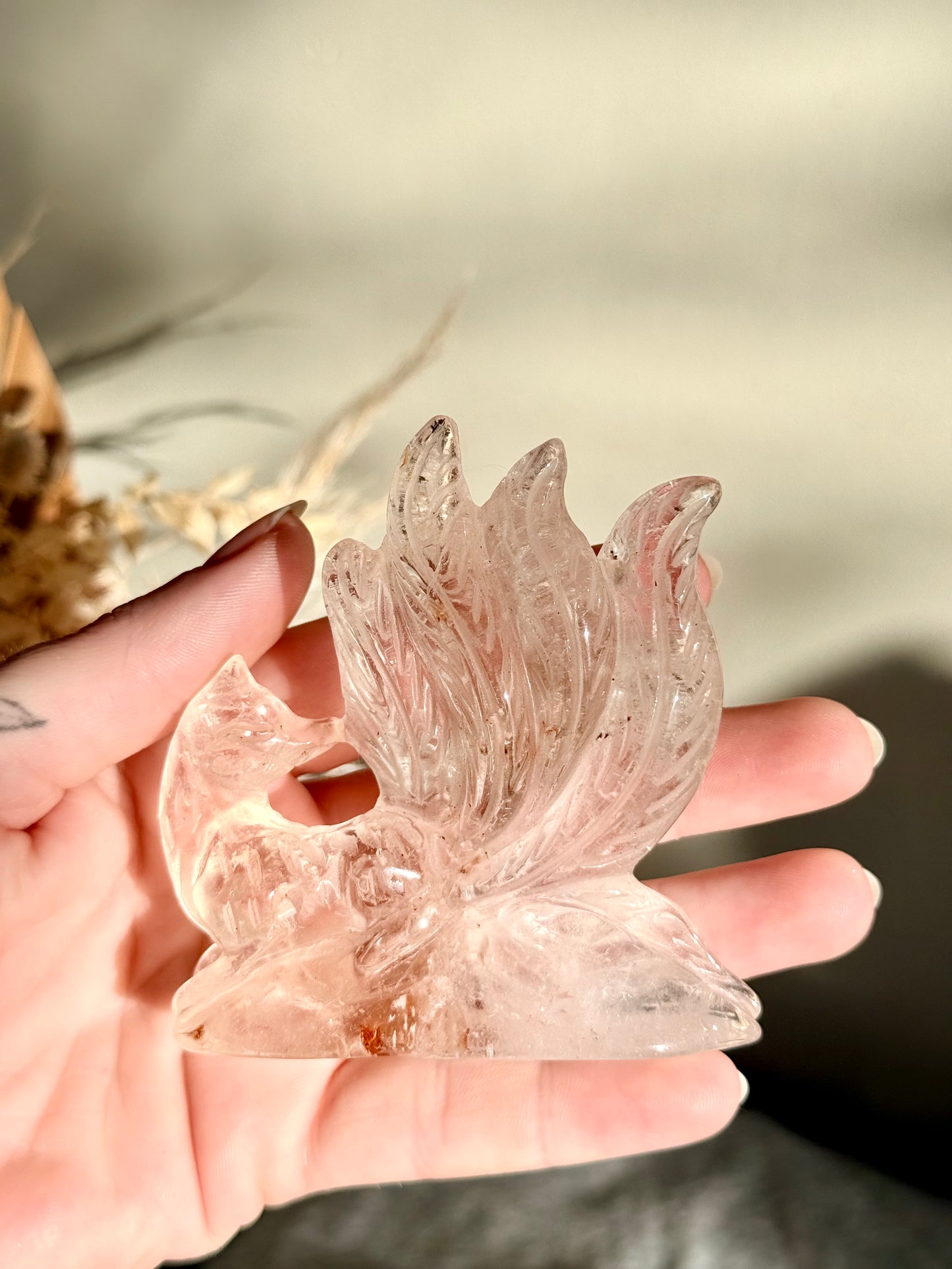 Clear Quartz 9 Tail Fox