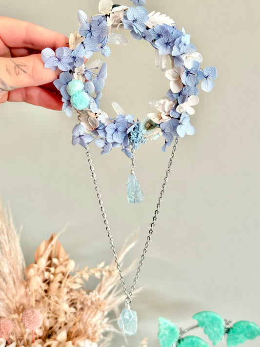 10cm Quartz Points Wreath