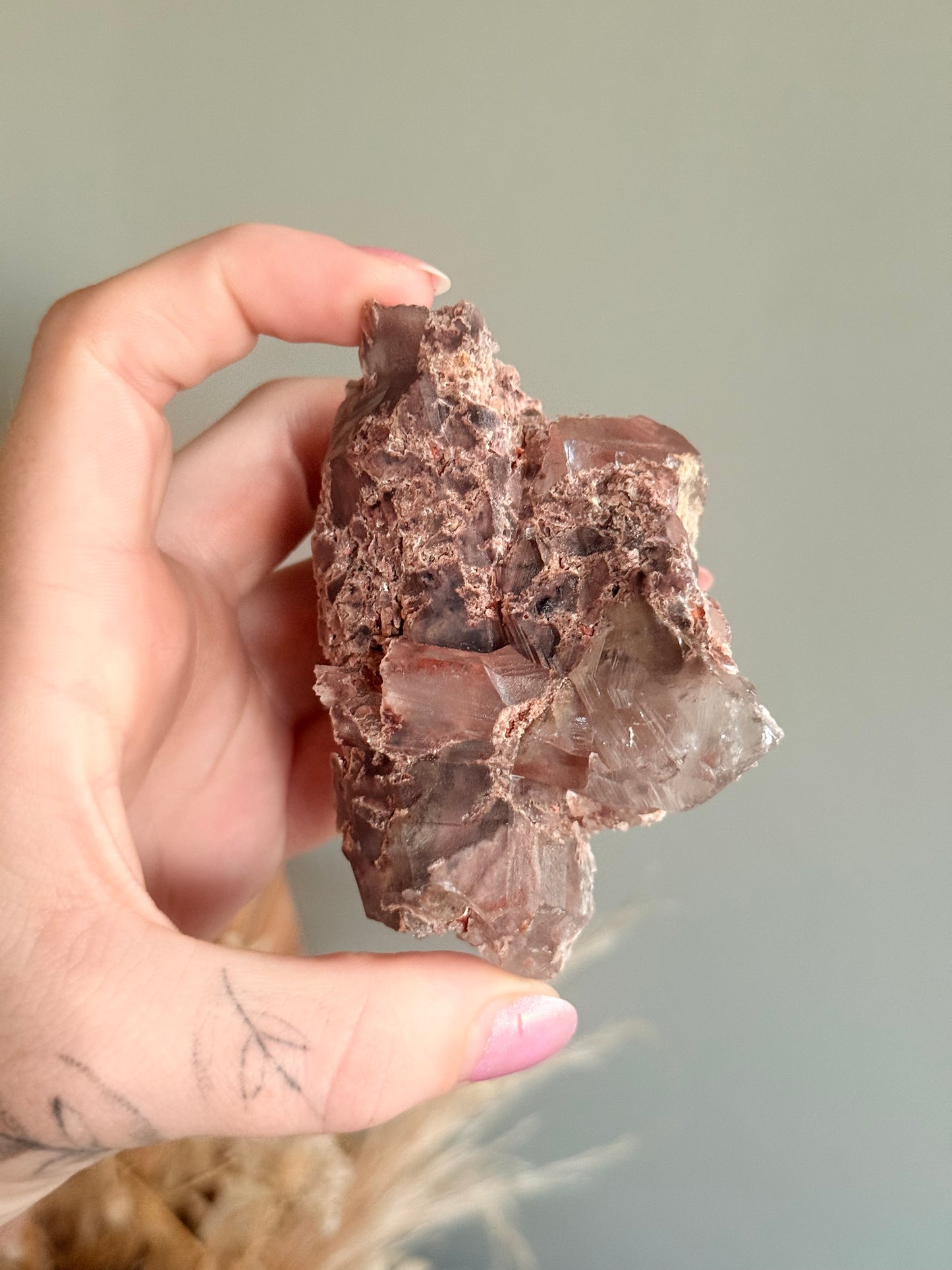 Pink Garden Quartz Cluster