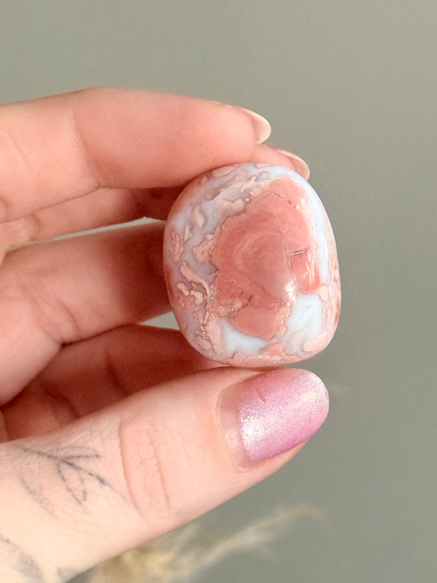 Pink Agate Tumble