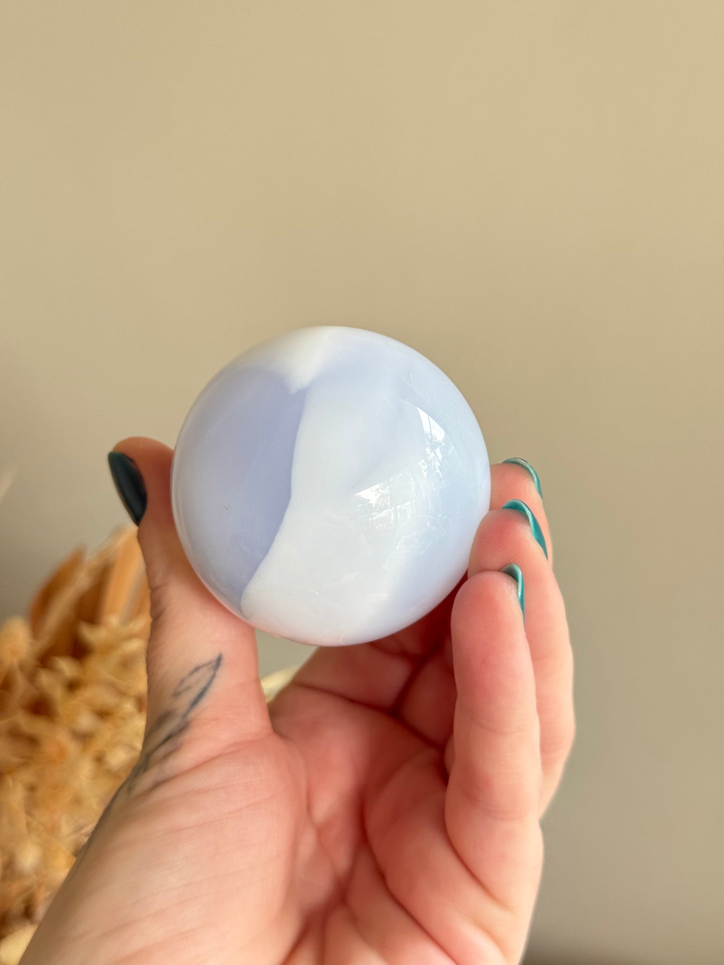 Blue Chalcedony Sphere