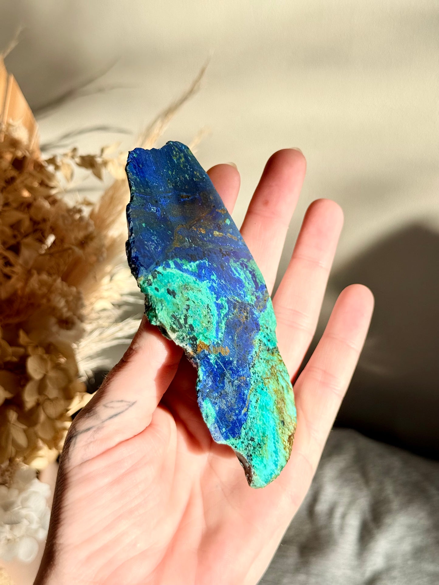 Azurite and Chrysocolla Slab