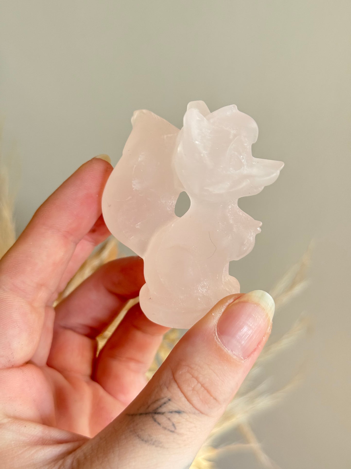 Rose Calcite Fox