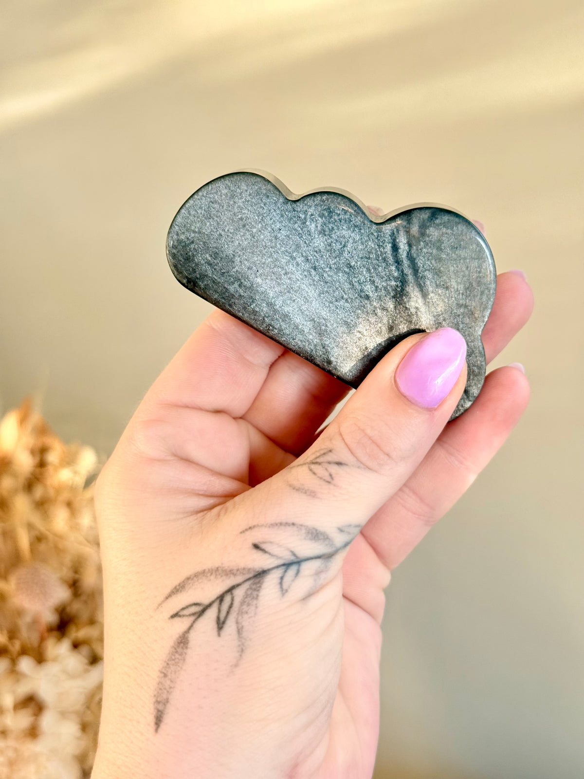 Silver Sheen Obsidian Cloud