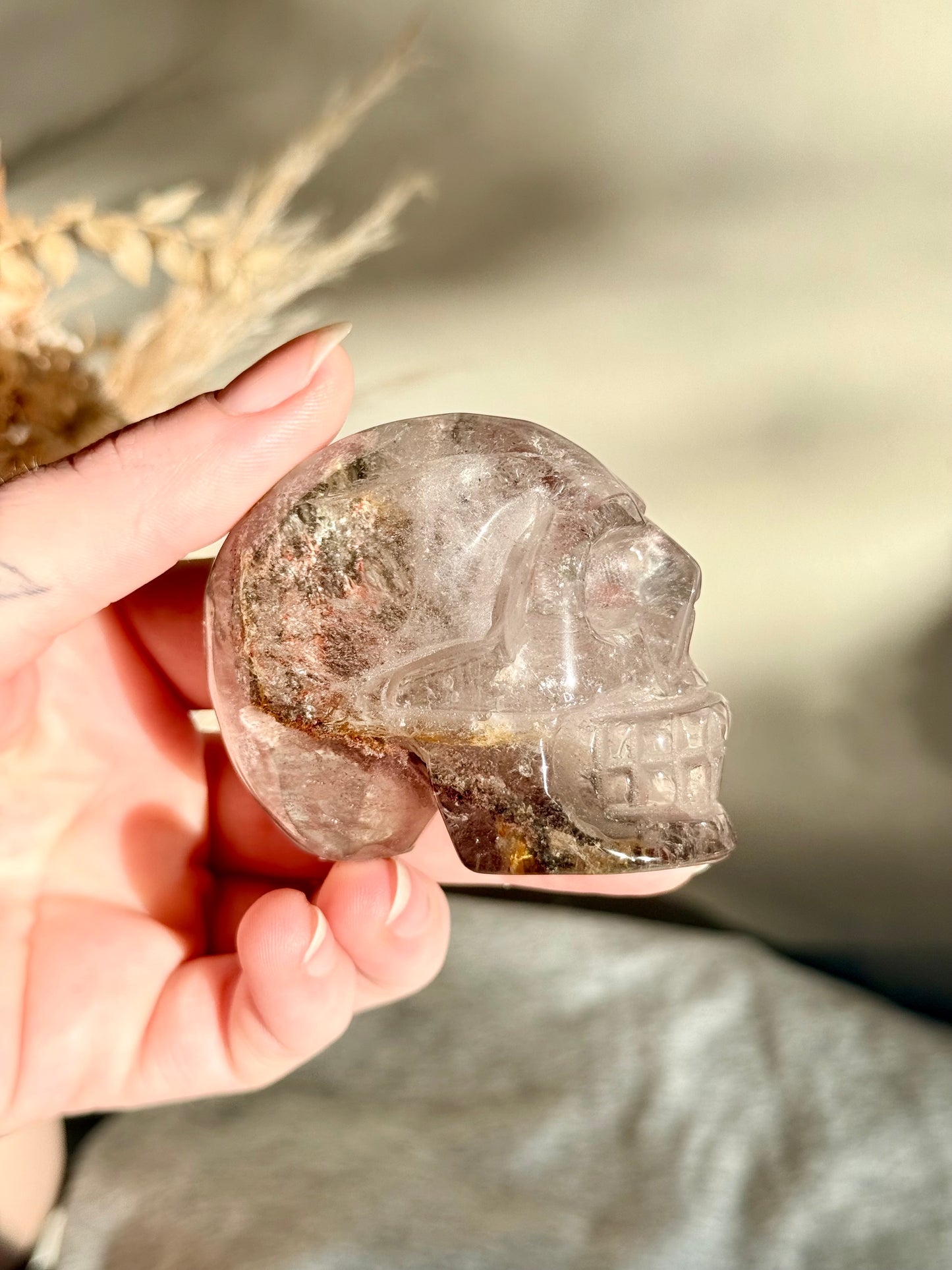 Garden Quartz Skull