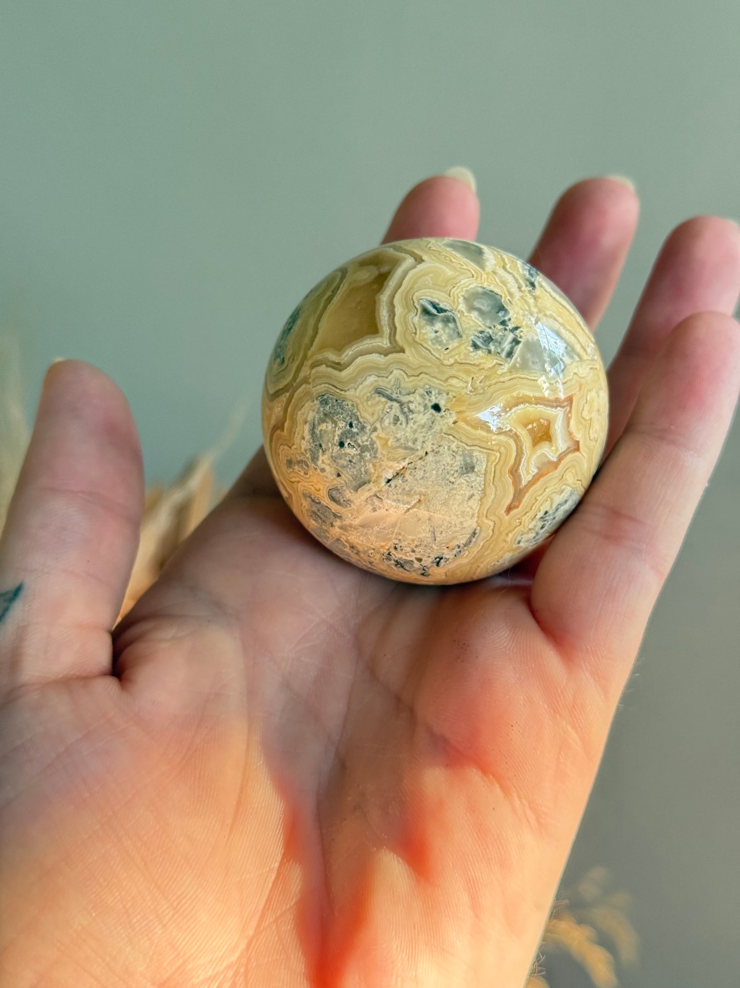 Crazy Lace Agate Sphere