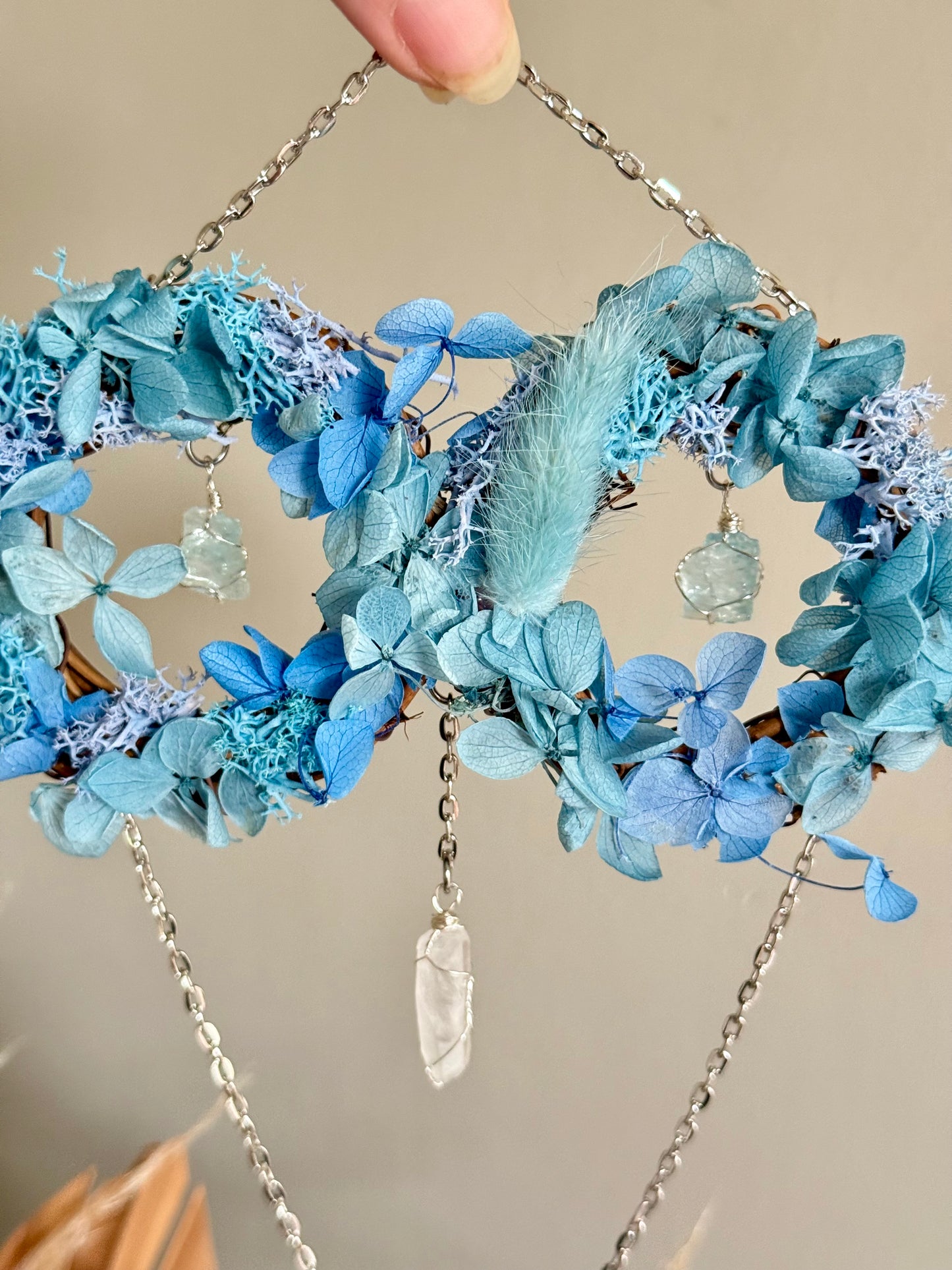 6cm Double Aquamarine Wreath