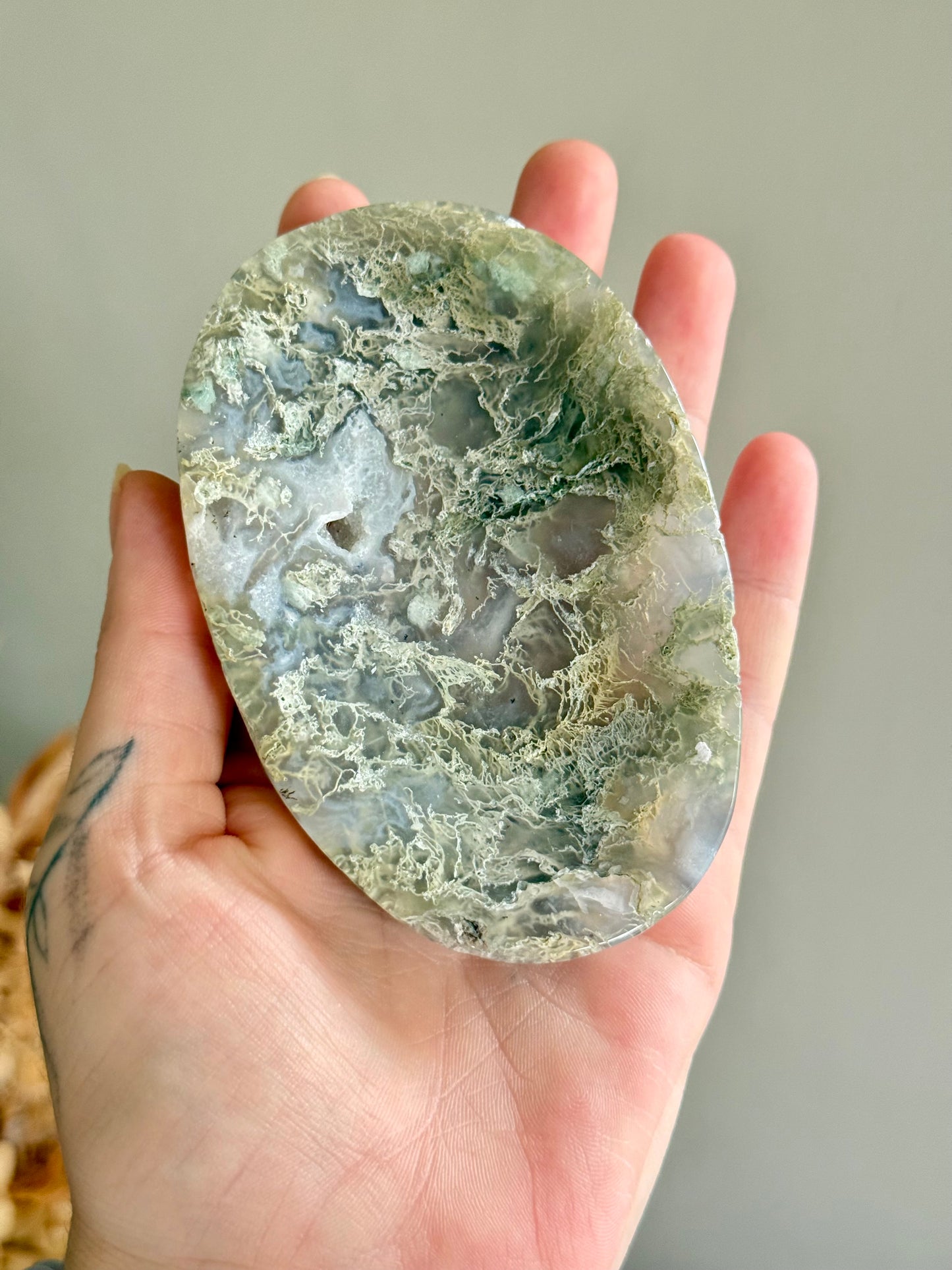 Moss Agate Bowl