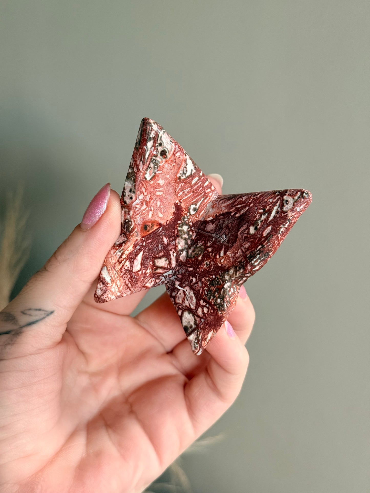 Red Jasper Butterfly