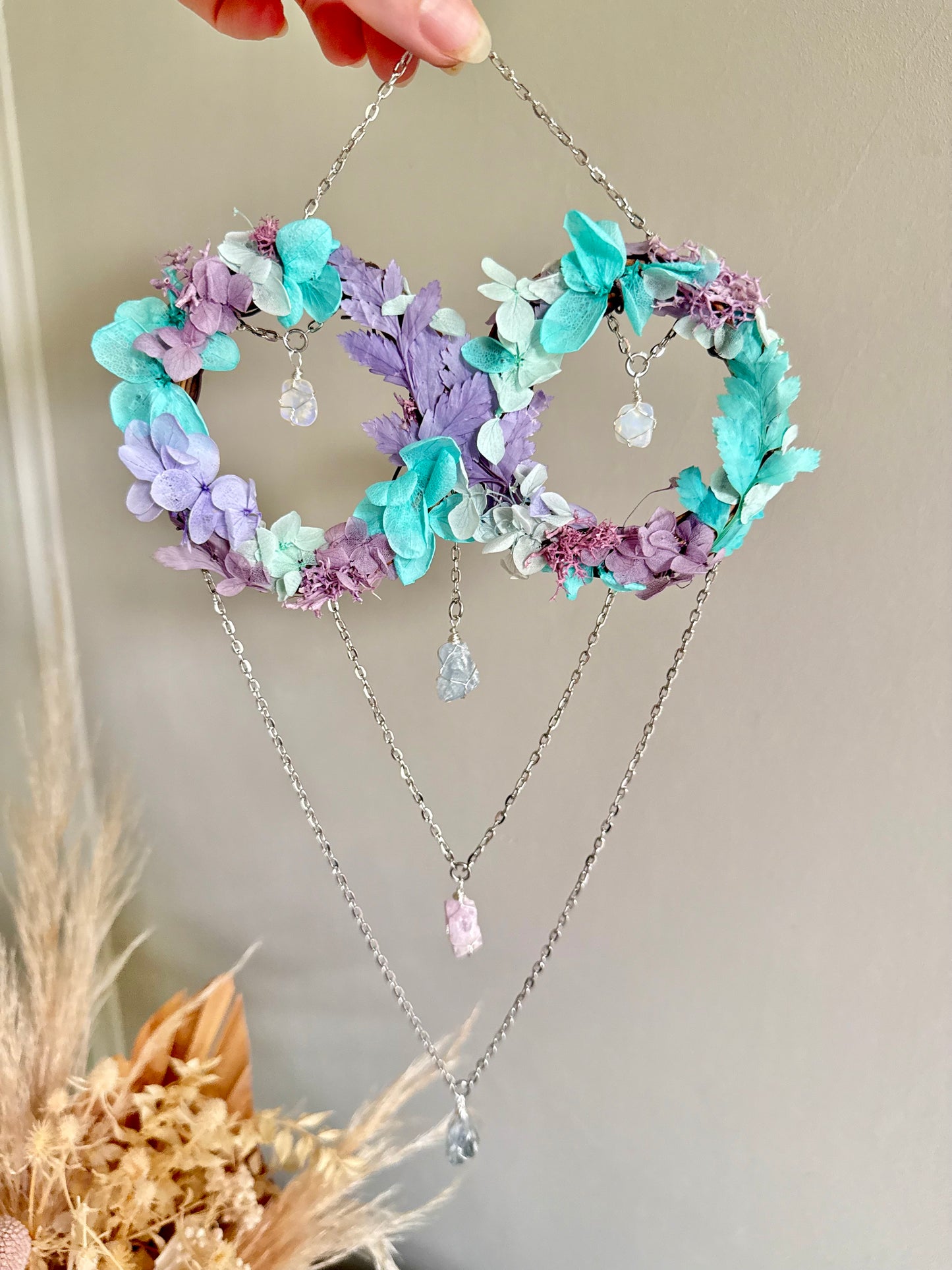 8cm Double Opal Wreath