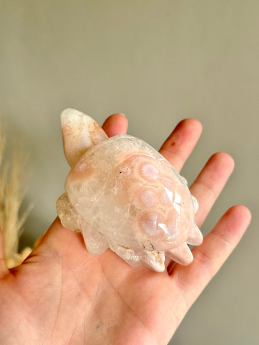 Flower Agate Turtle