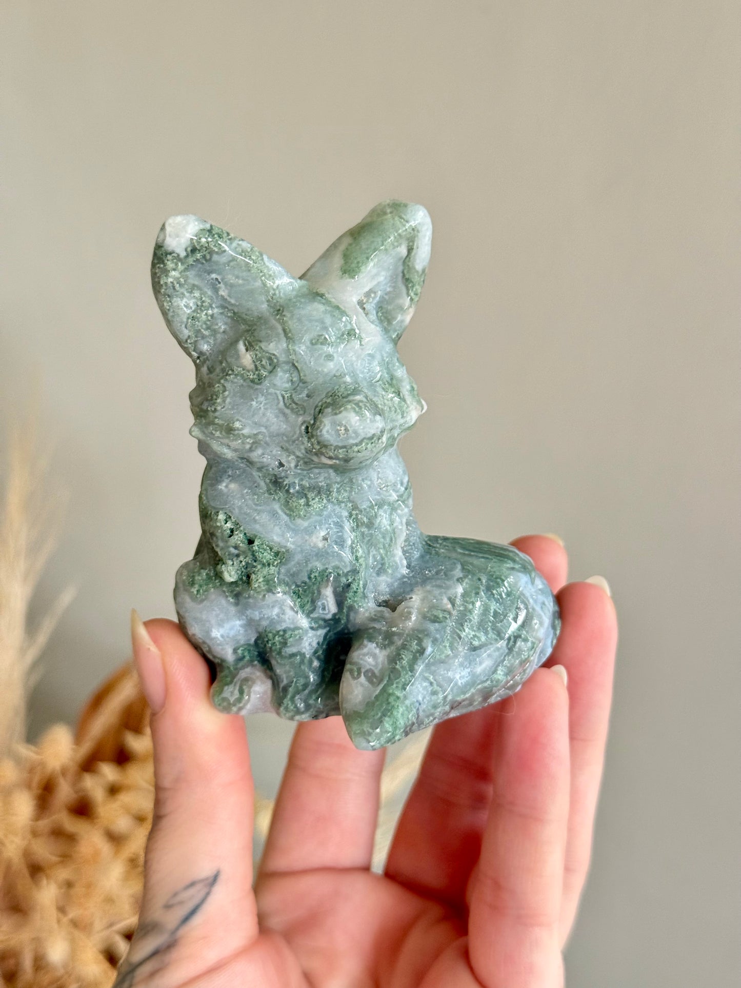 Moss Agate Fox