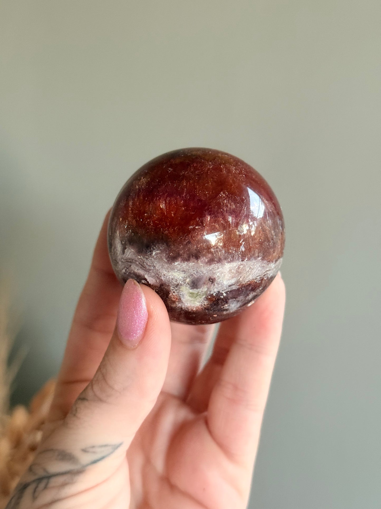 Fluorite Garden Pyrite Sphere
