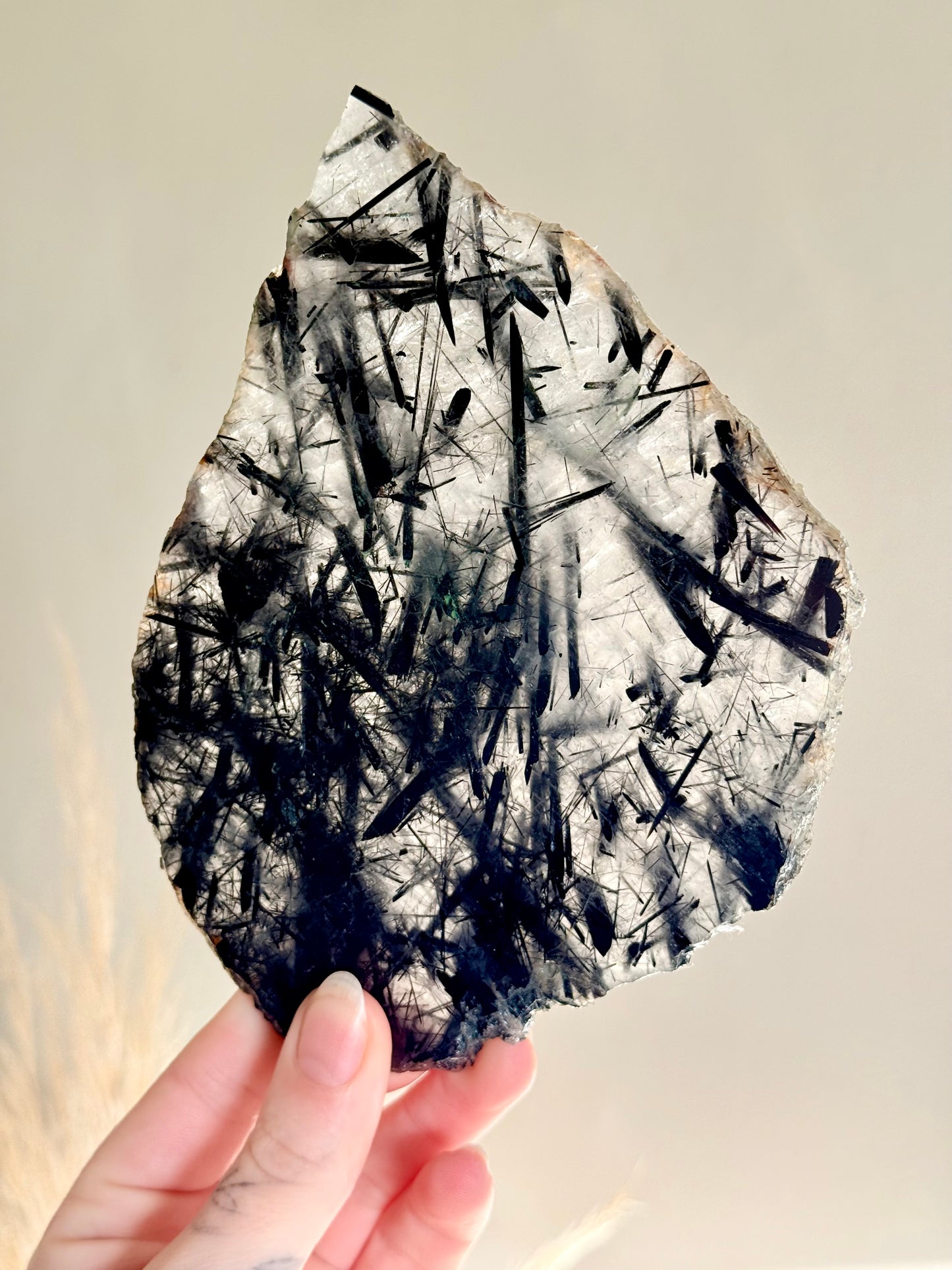 Black Tourmalinated Quartz Slab