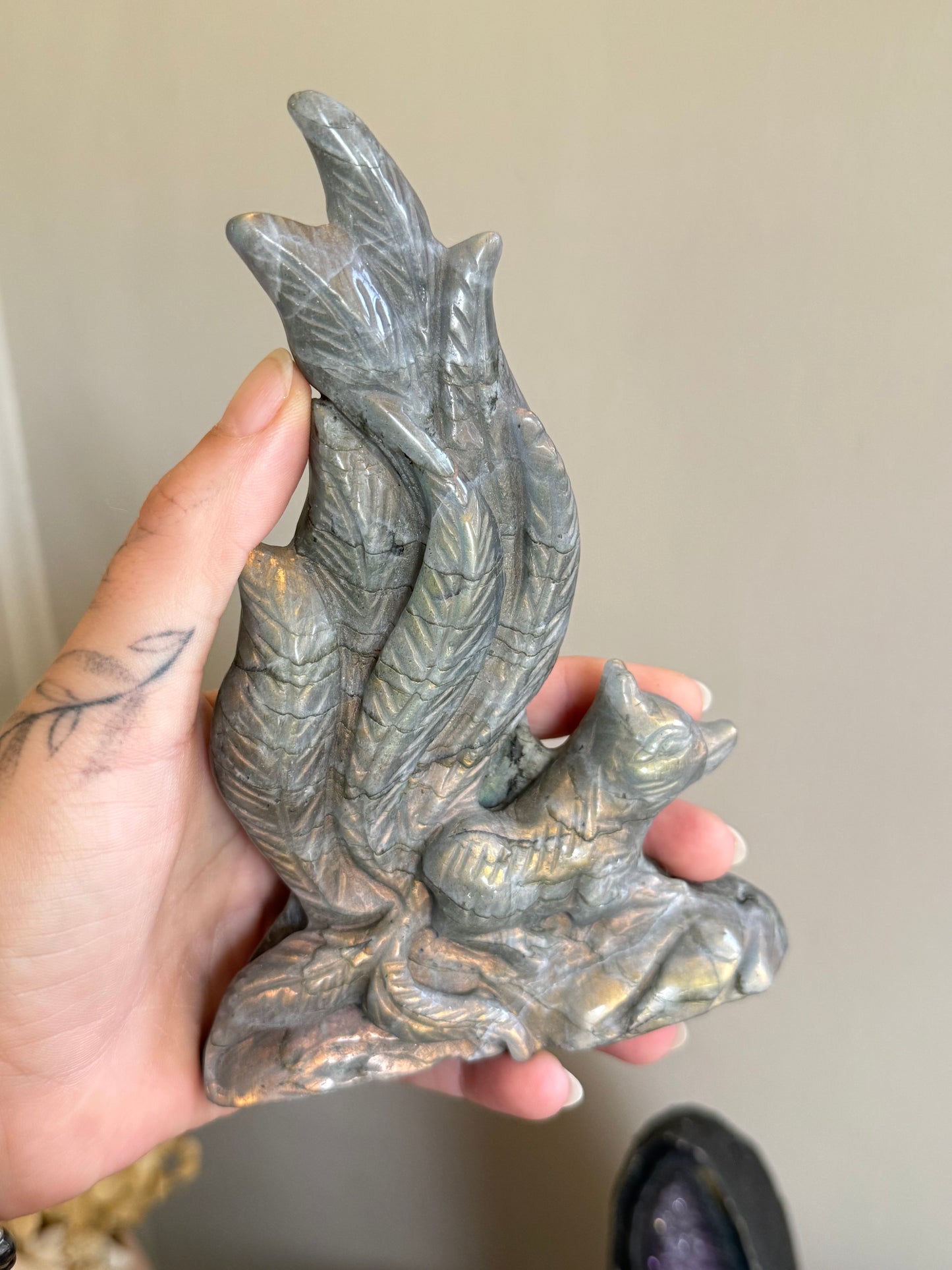 Labradorite 9 Tail Fox