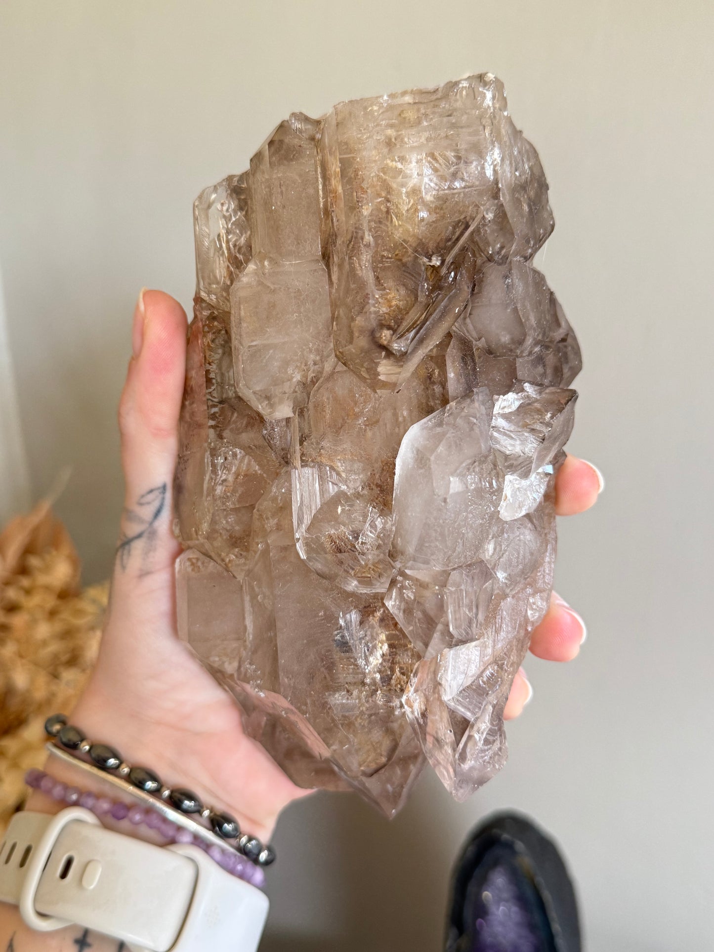 Elestial Smoky Garden Quartz