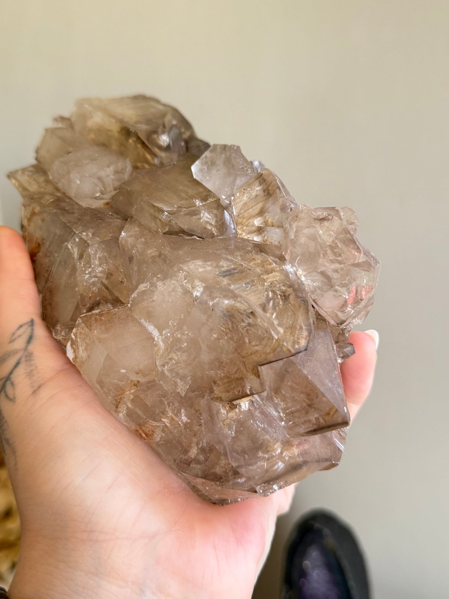 Elestial Smoky Garden Quartz