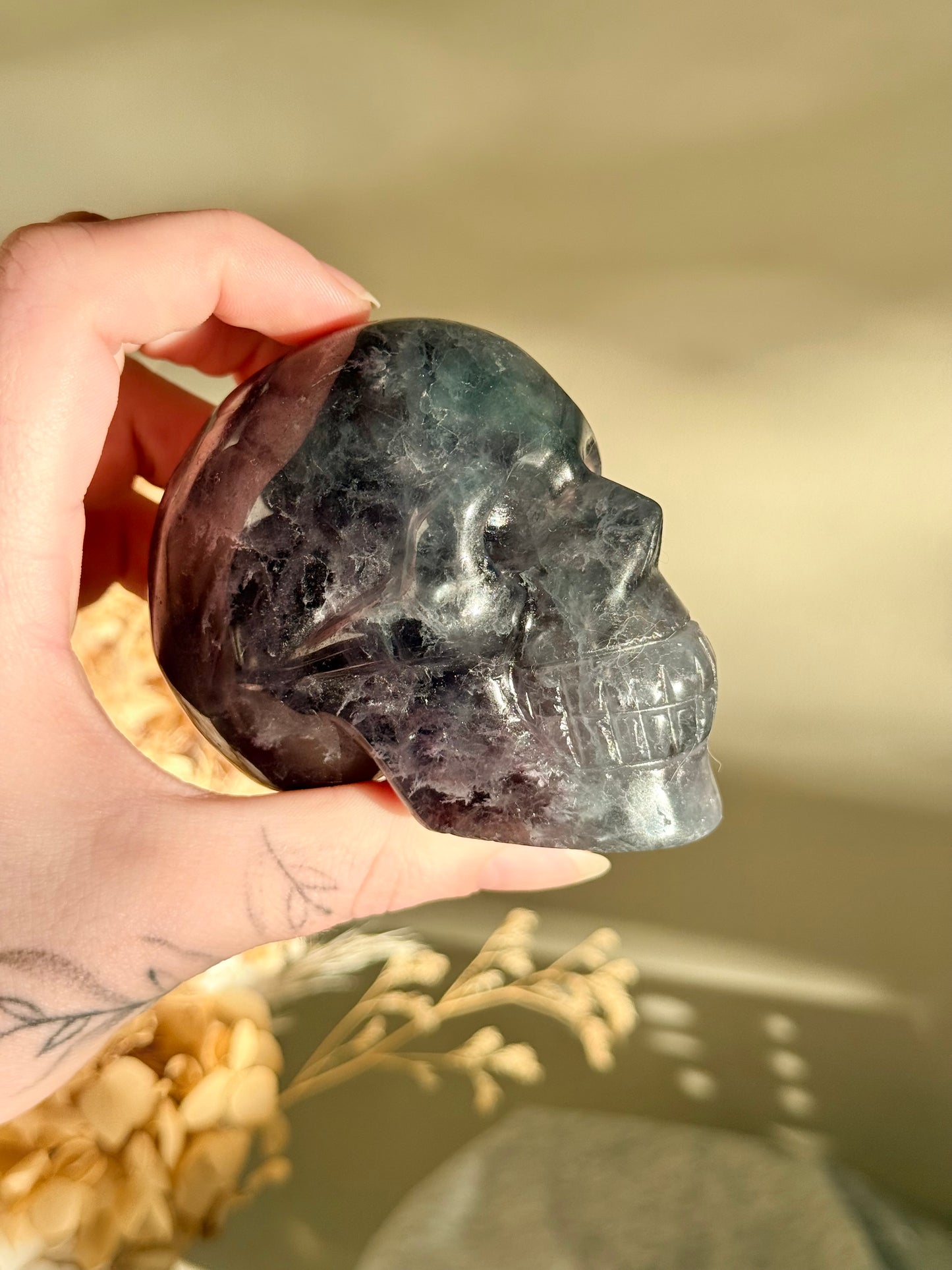 Fluorite Skull