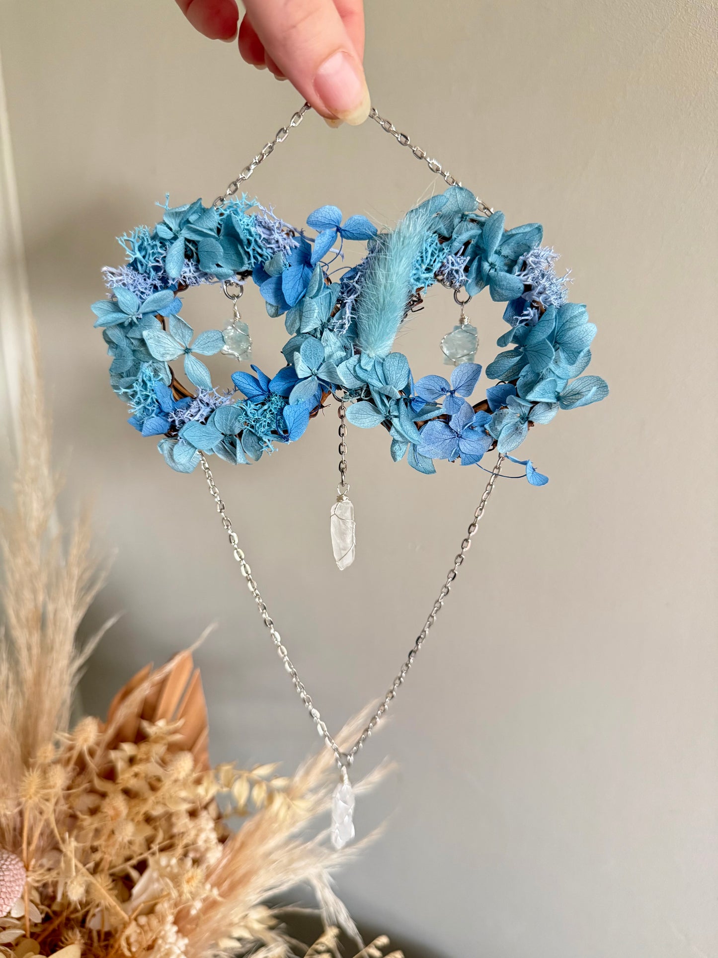 6cm Double Aquamarine Wreath