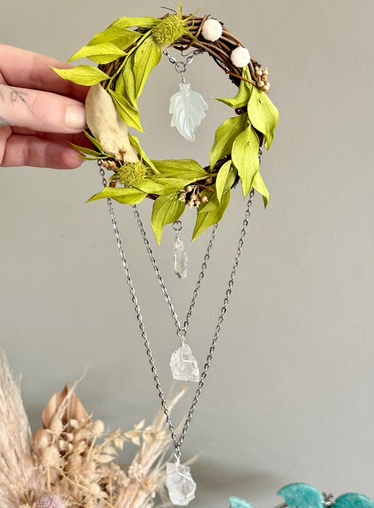 10cm Jade Leaf Wreath