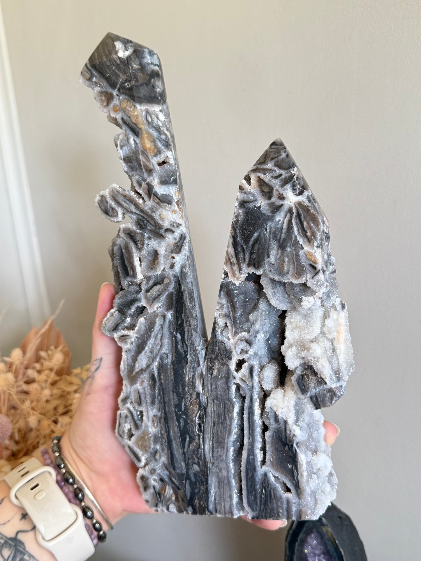 Druzy Sphalerite Double Point