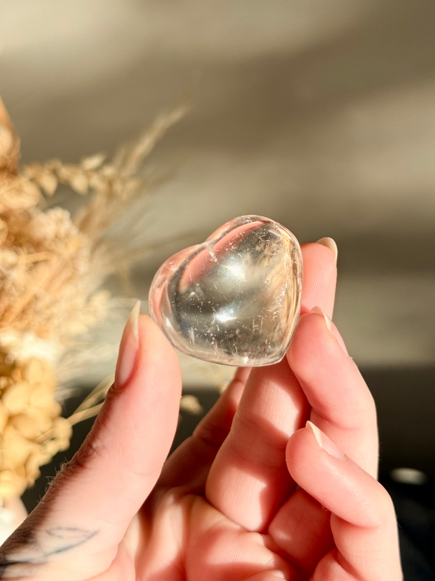 Clear Quartz Heart