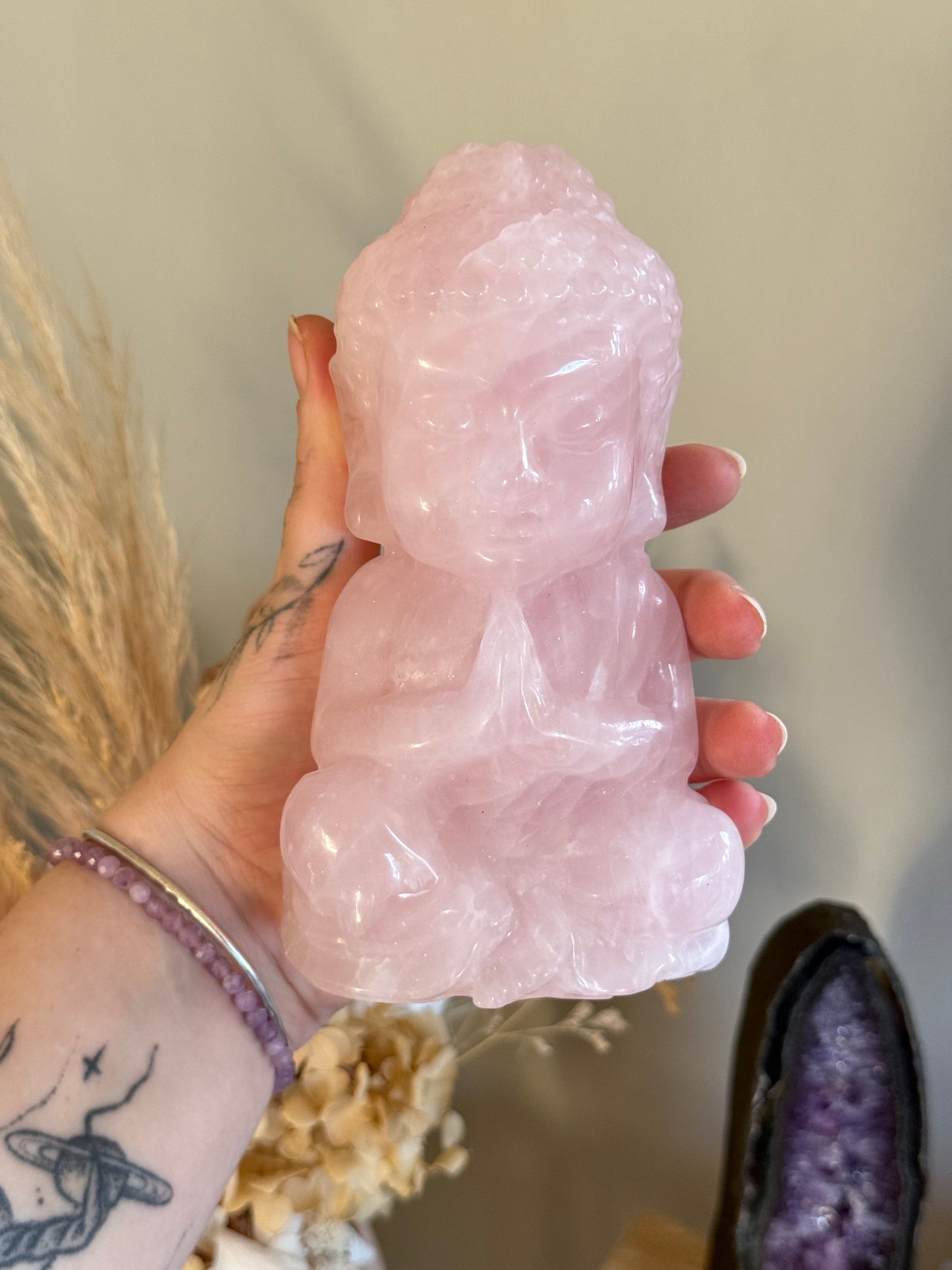 Rose Quartz Buddha
