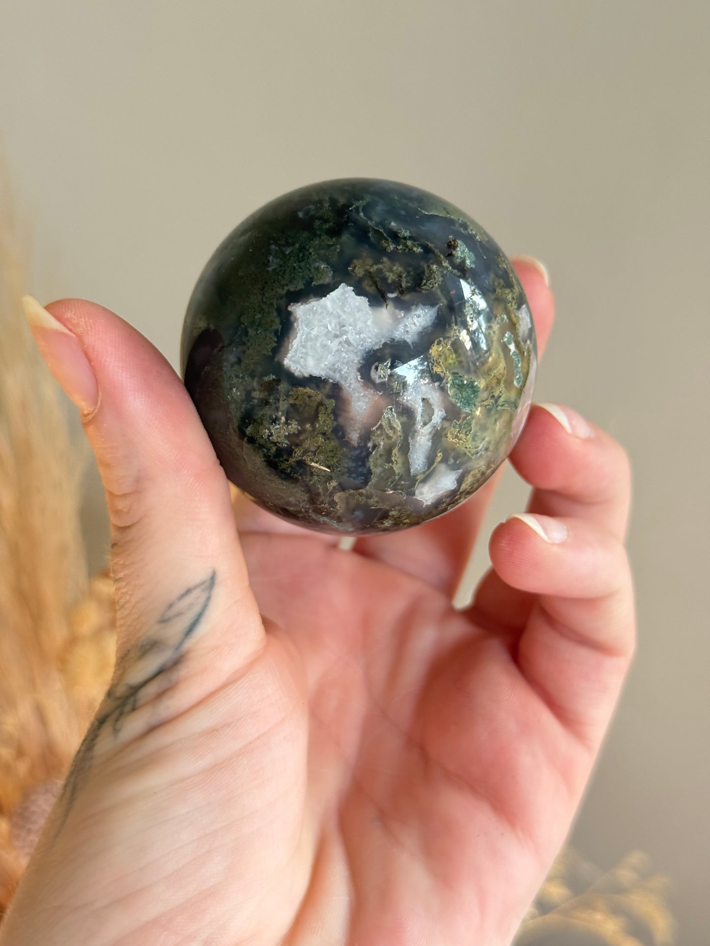 Moss Agate Sphere