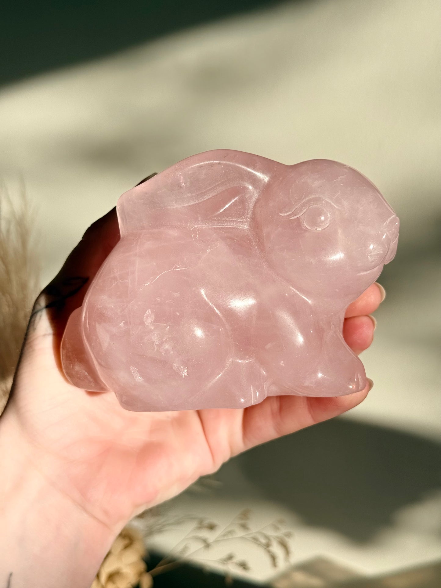 Rose Quartz Bunny Rabbit