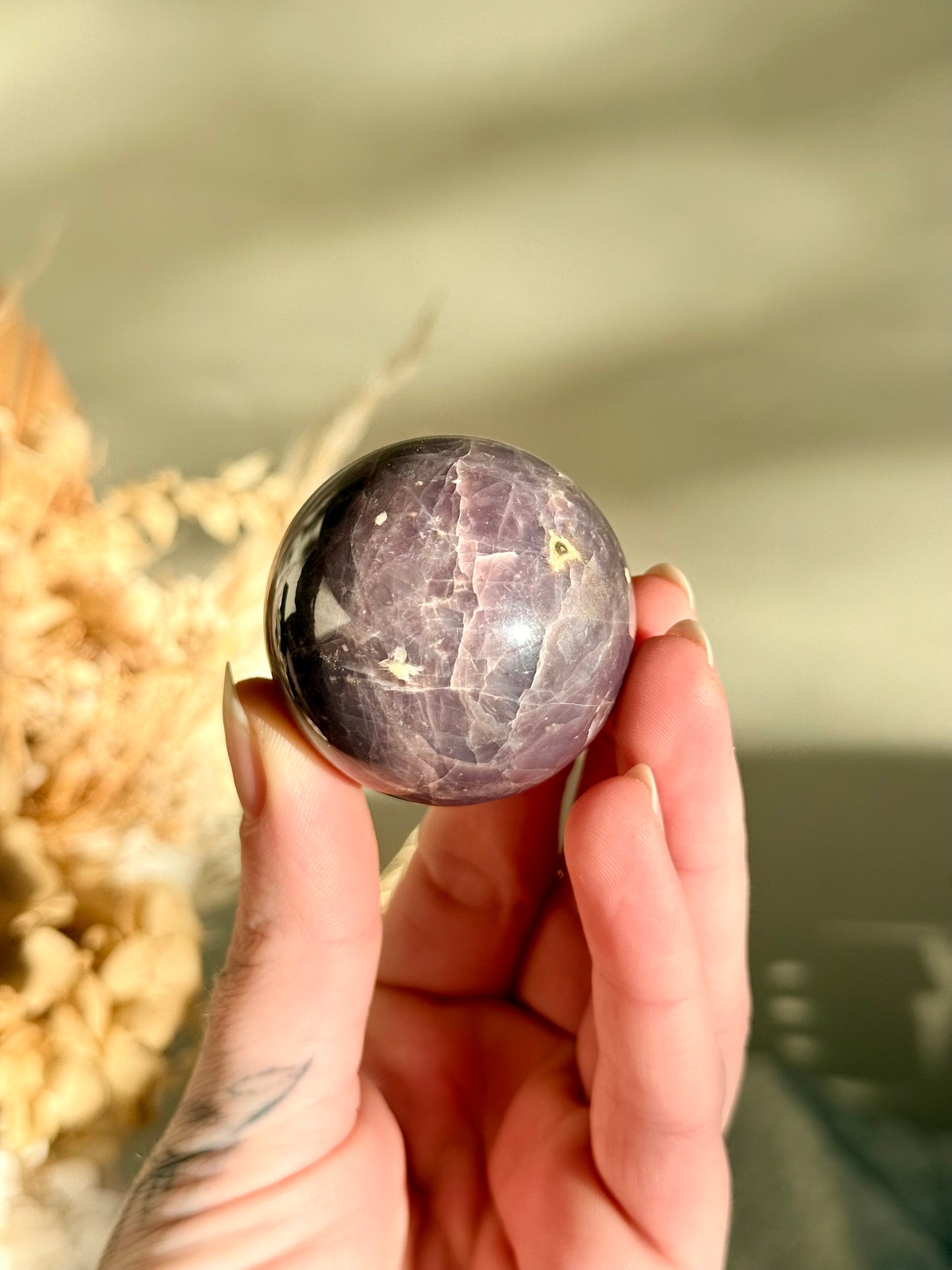 Lavender Rose Quartz Sphere