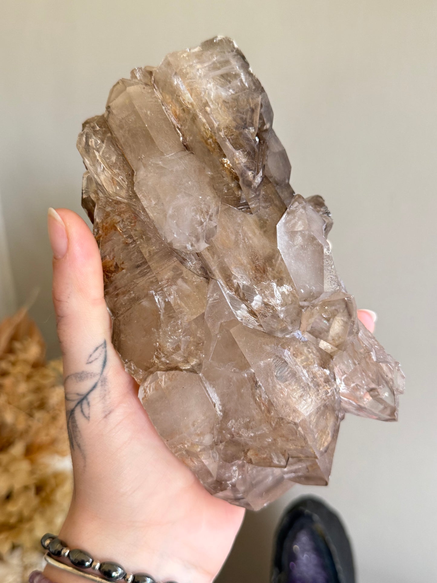 Elestial Smoky Garden Quartz
