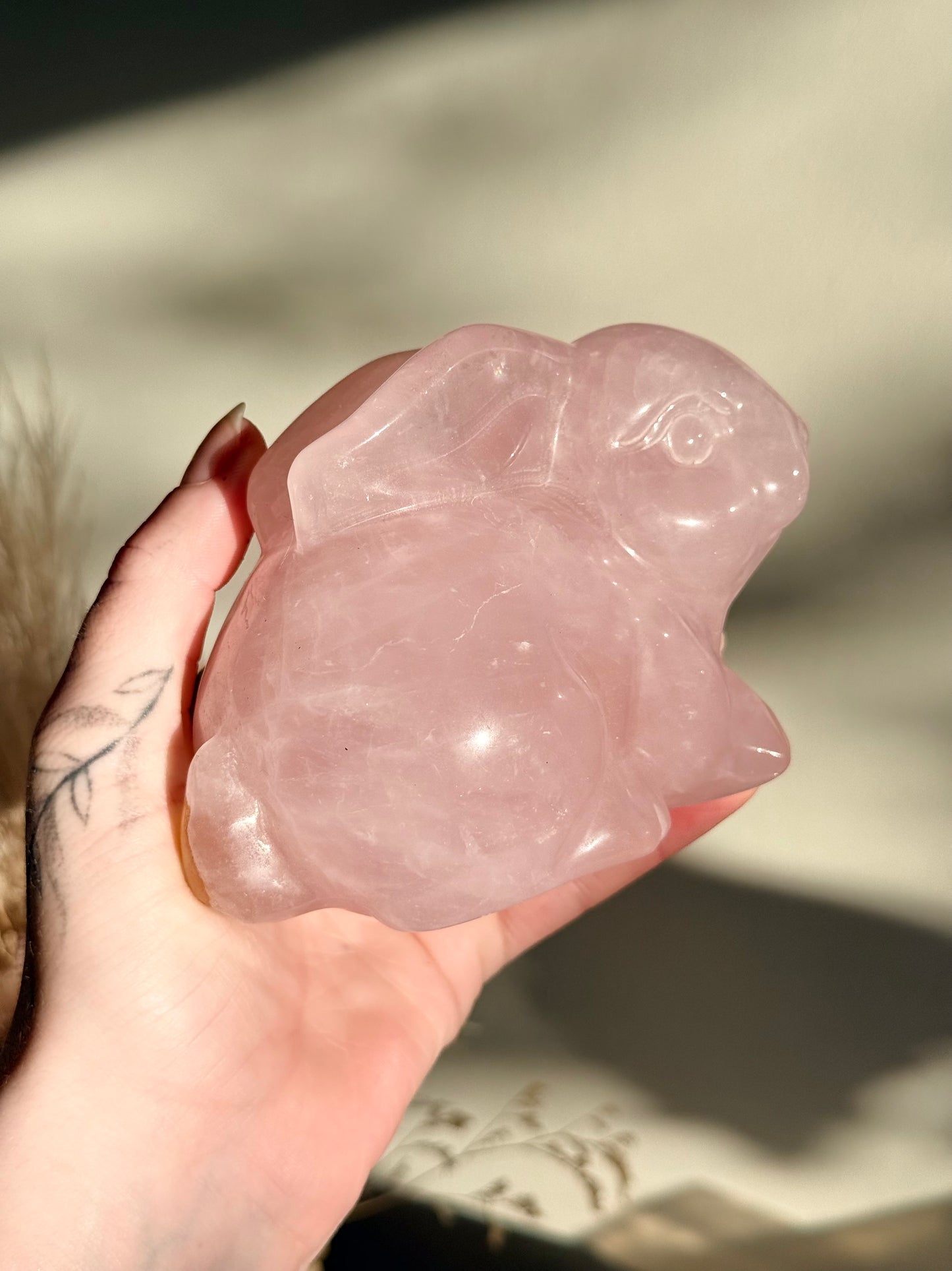 Rose Quartz Bunny Rabbit