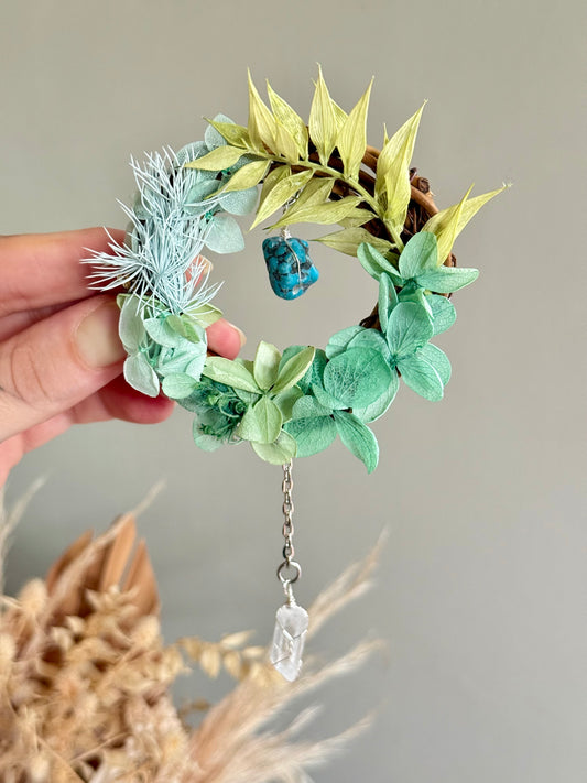 6cm Turquoise Wreath