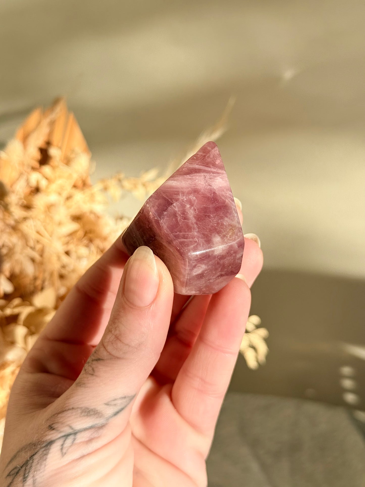 Lavender Rose Quartz Freeform