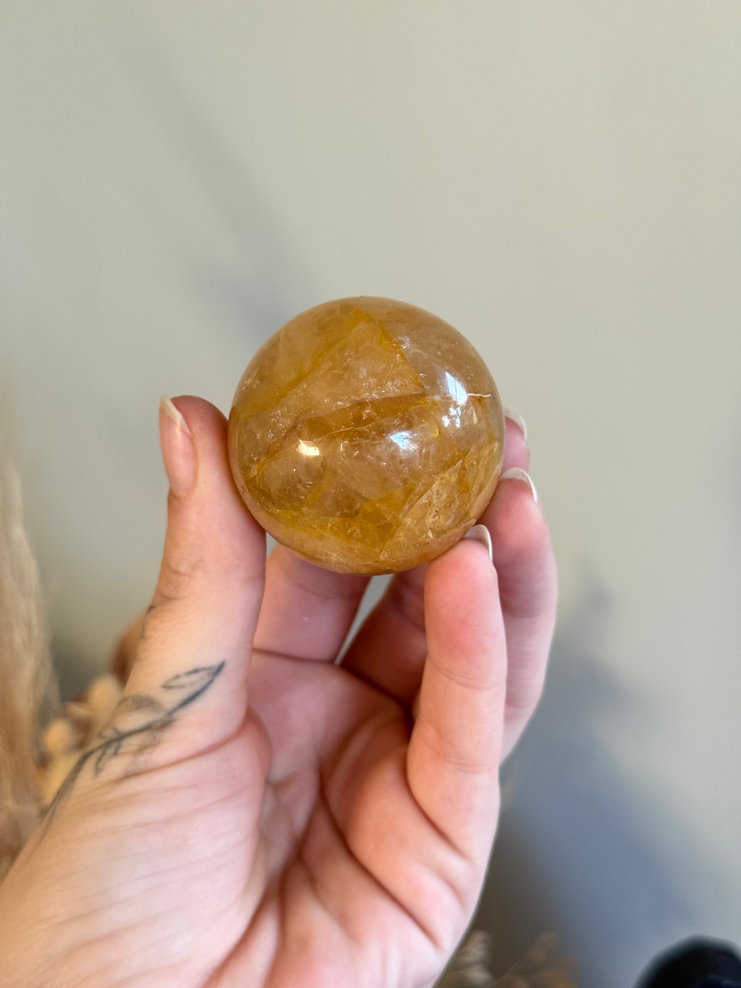 Golden Healer Quartz Sphere