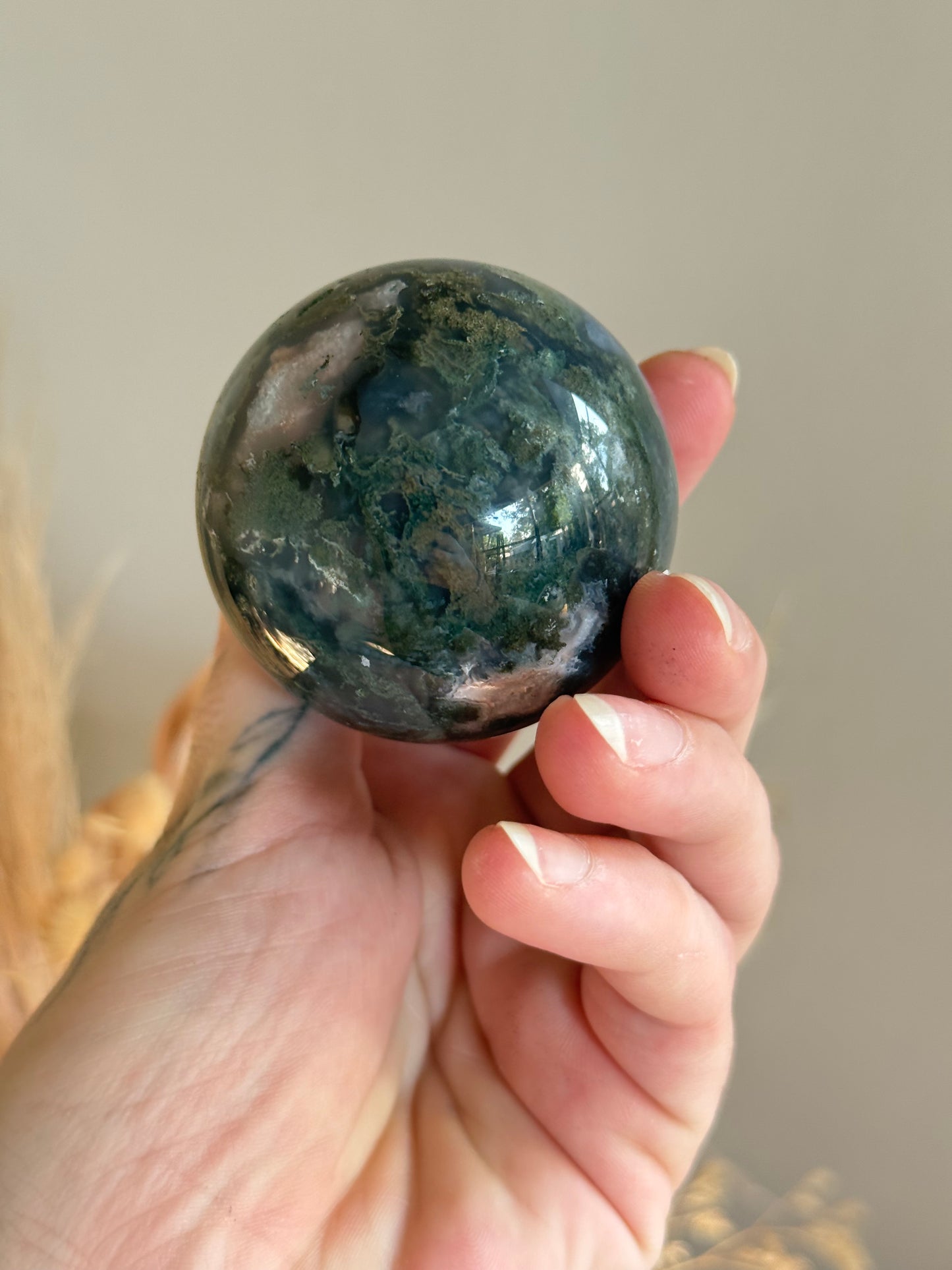 Moss Agate Sphere