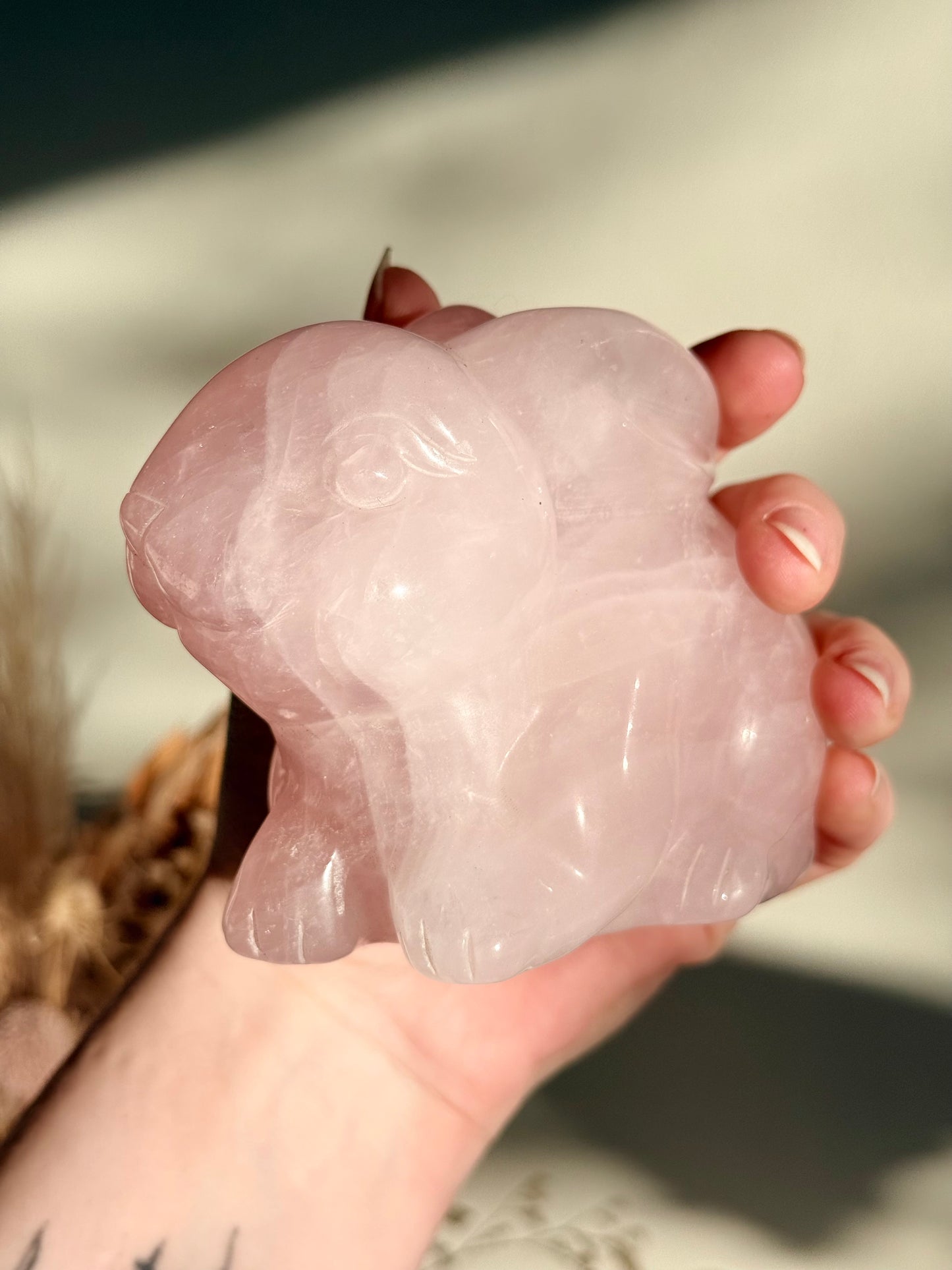 Rose Quartz Bunny Rabbit