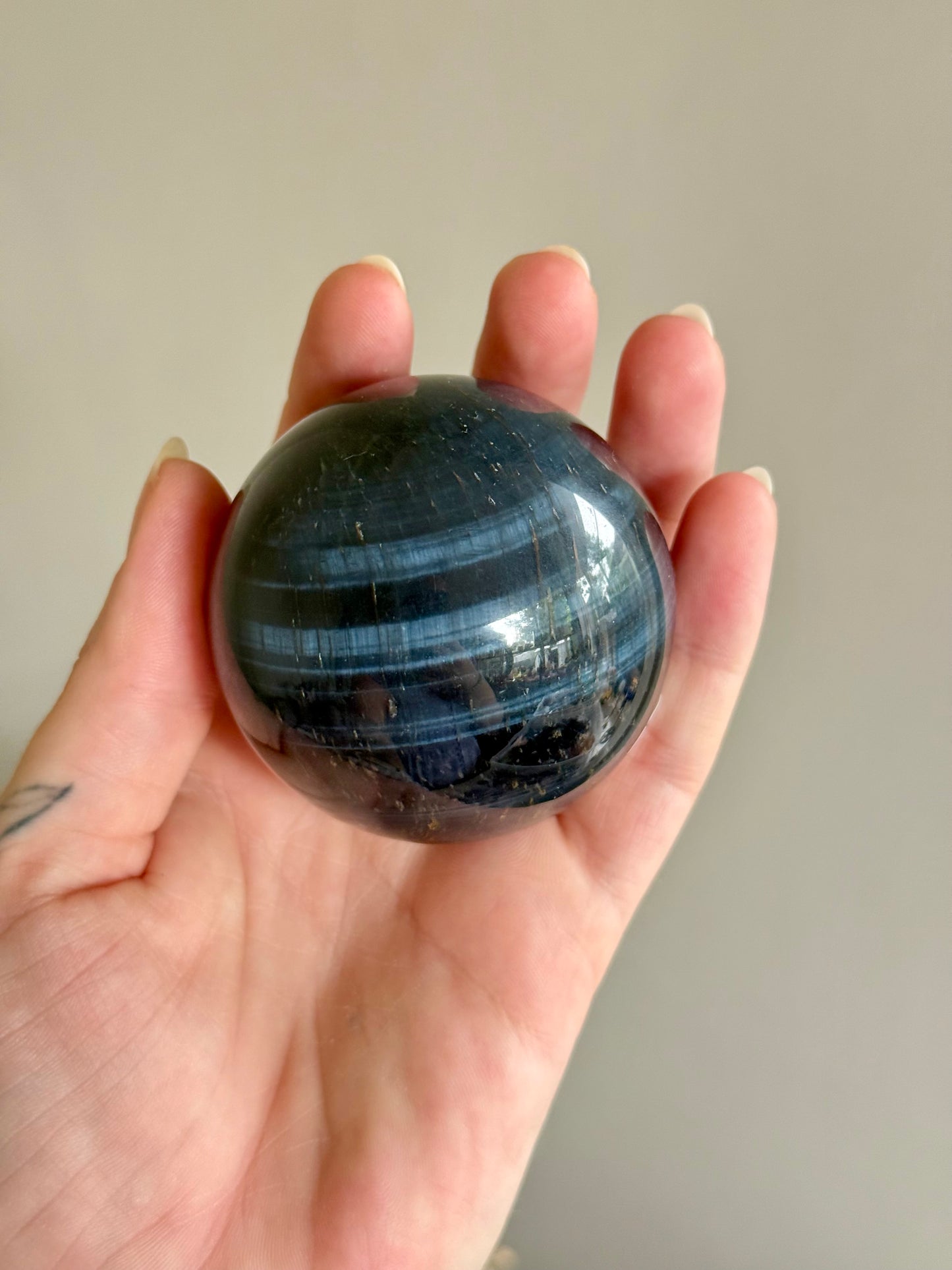 Blue Tigers Eye Sphere