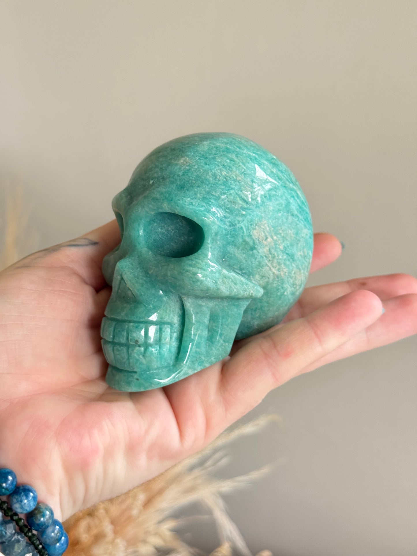 Amazonite Skull