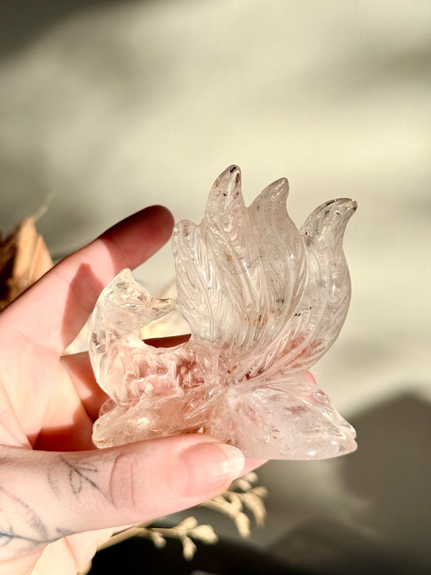 Clear Quartz 9 Tail Fox