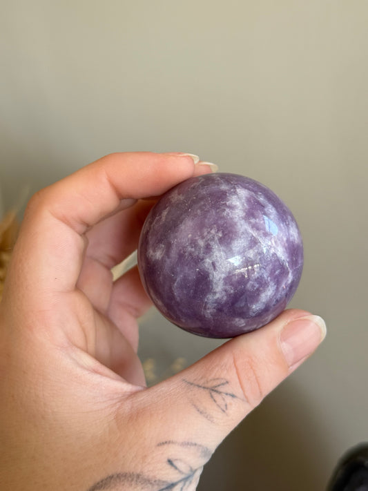 Lepidolite Sphere
