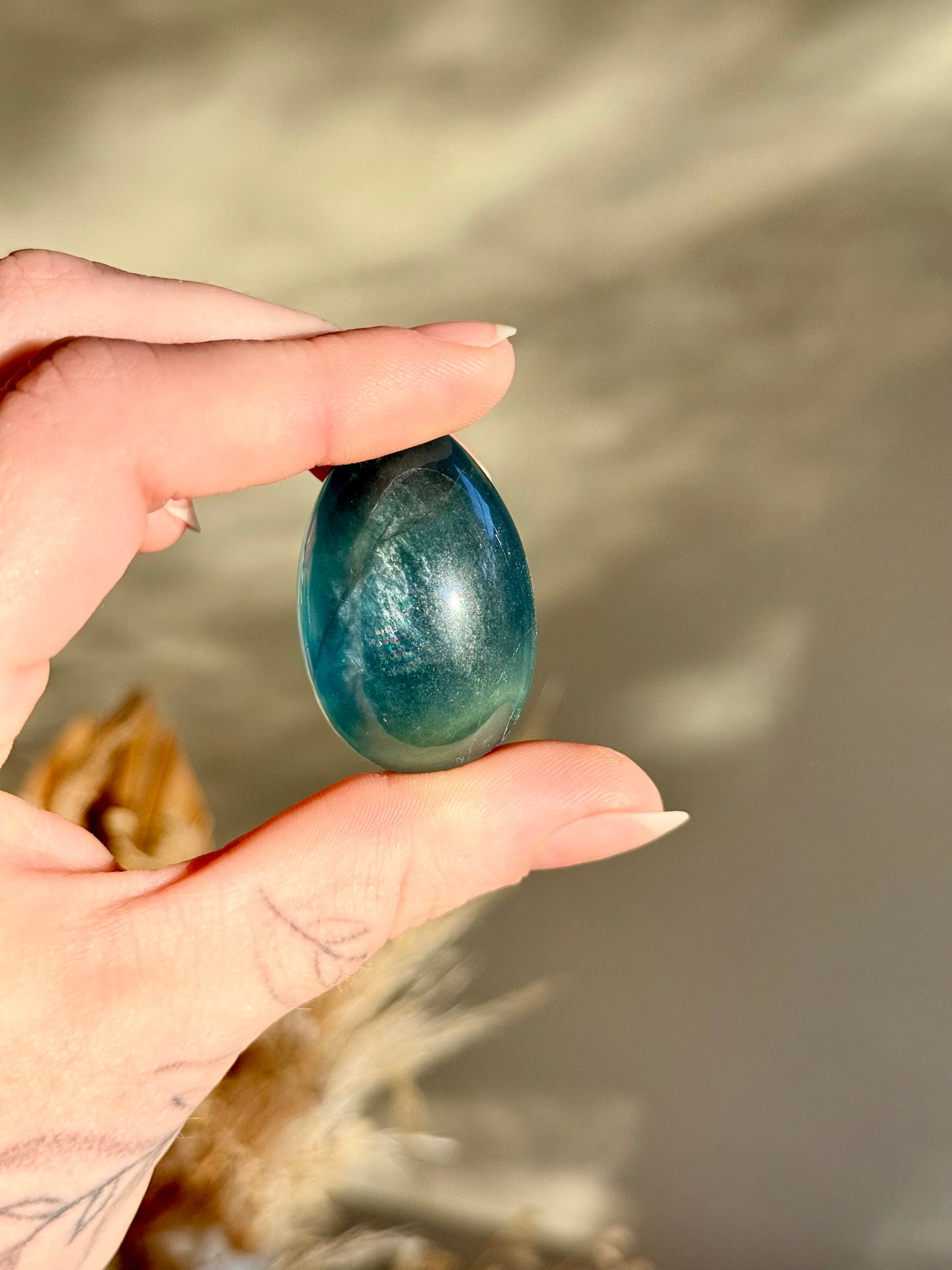 Blue Fluorite Egg