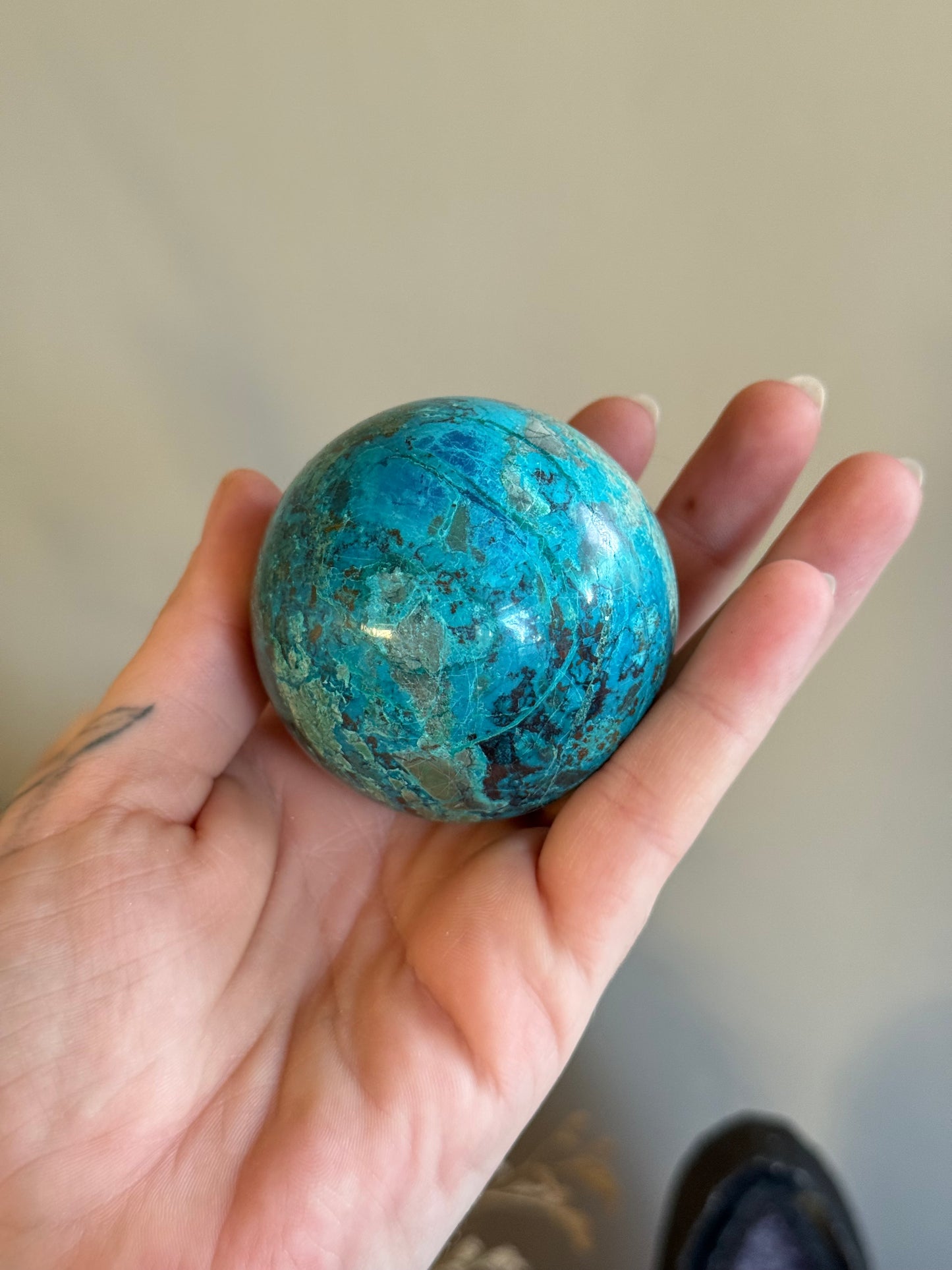 Chrysocolla Sphere